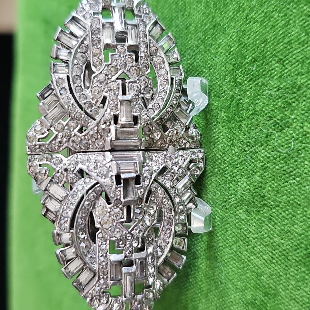 RARE...Vintage Coro Rhinestone Duette